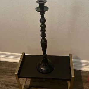 Black candle holder